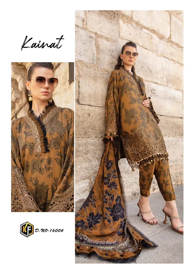 Kainat Vol 16 By Keval Lawn Cotton Pakistani Dress Material Wholesale Online
